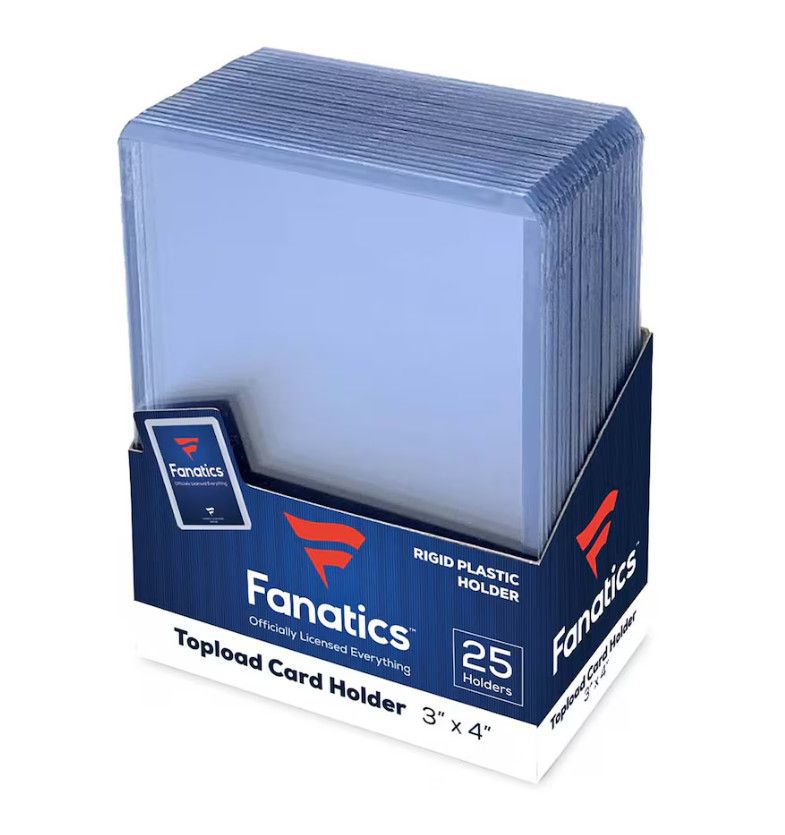 Fanatics 35pt 3x4 Topload Card Holder 25 Count