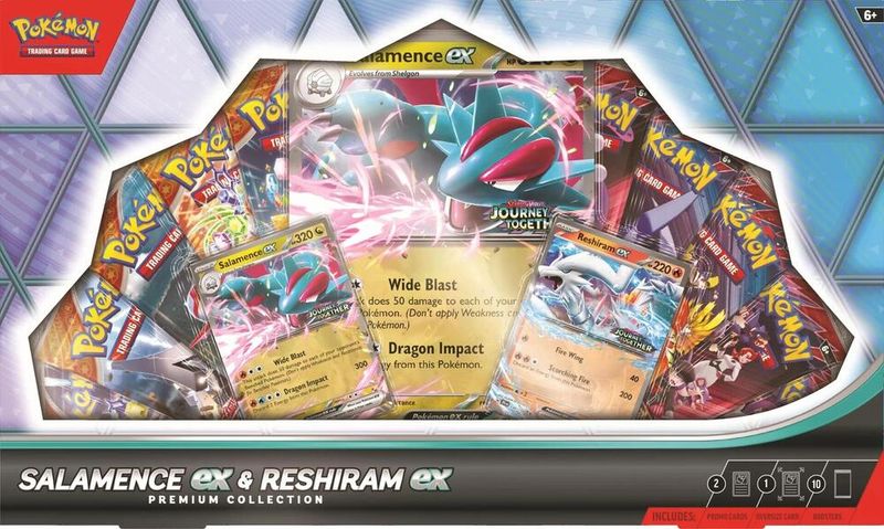 Pokémon Salamence ex and Reshiram ex Premium Collection