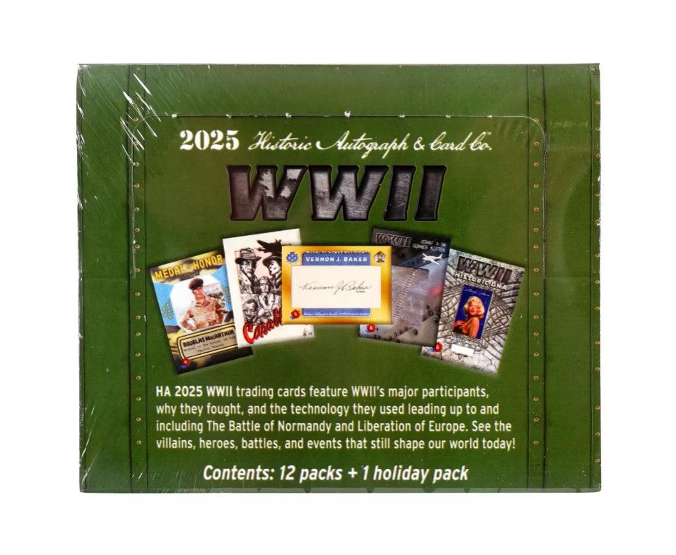 2025 Historic Autographs: WWII Hobby Box