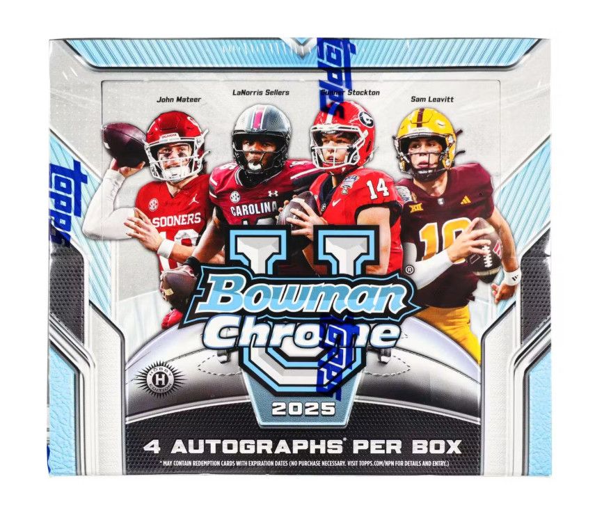 2025 Bowman University Chrome Football Jumbo Box