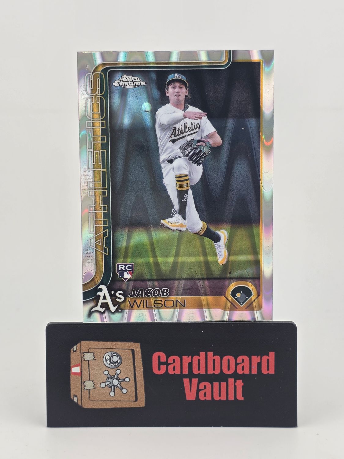 2025 Topps Chrome Jacob Wilson #96 Ray Wave Refractor