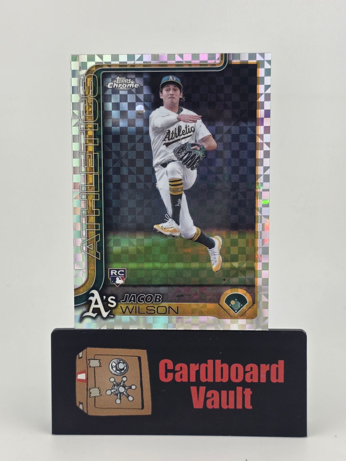 2025 Topps Chrome Jacob Wilson Athletics #96 X Fractor Refractor