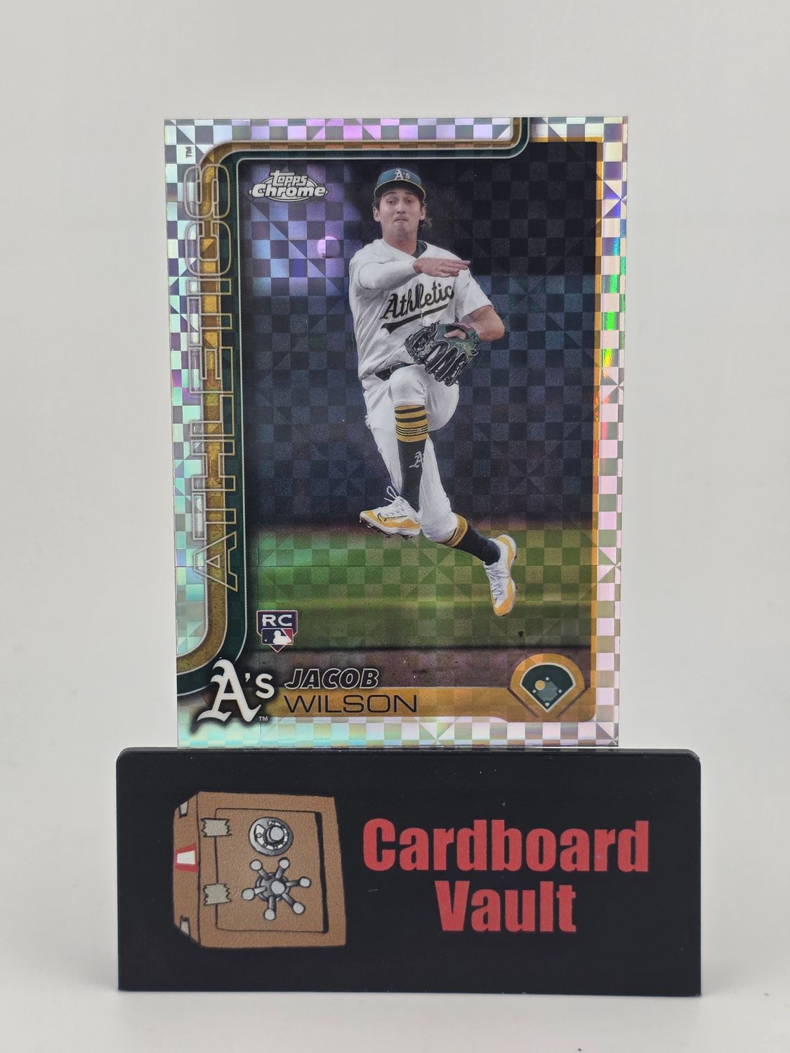 2025 Topps Chrome Jacob Wilson Athletics #96 X Fractor Refractor