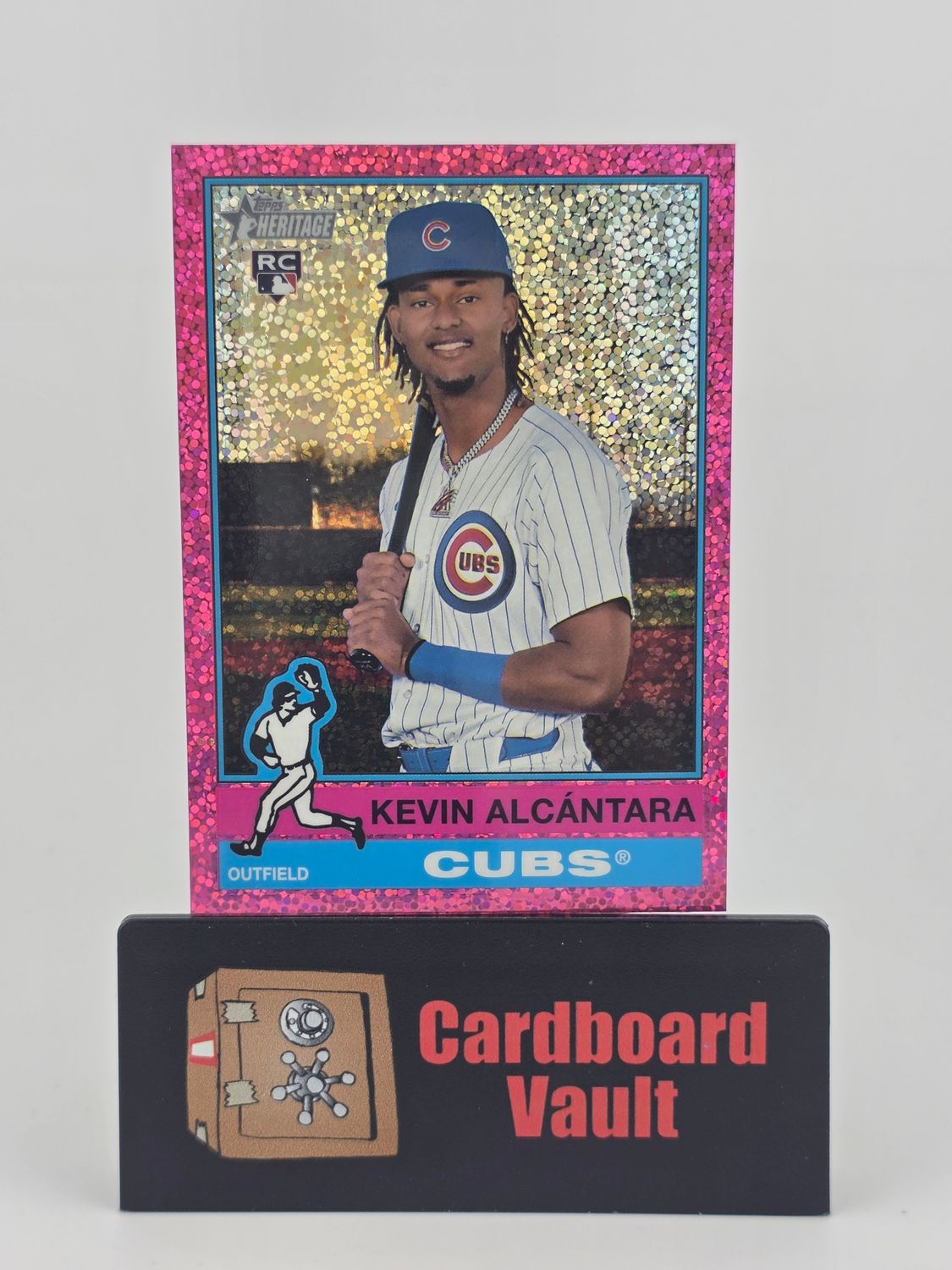 2025 Topps Heritage Kevin Alcantara #353 Chrome Pink Sparkle