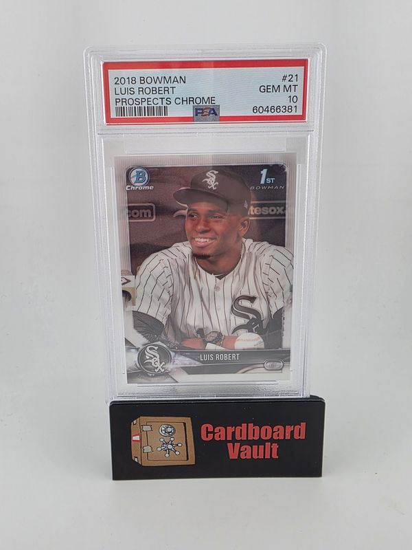 2018 Bowman Mega Box Luis Robert Chrome #BCP21 PSA 10 60466381