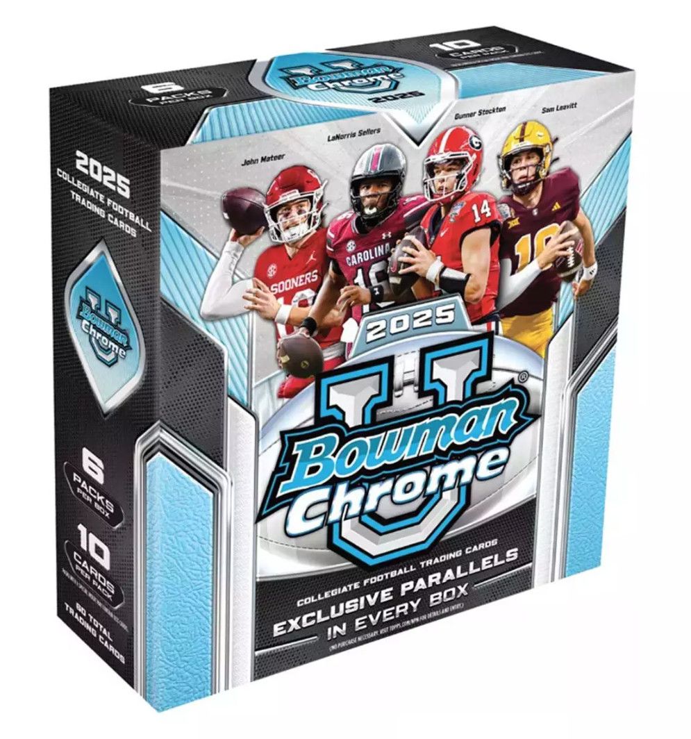 2025 Bowman University Chrome Football Mega Box