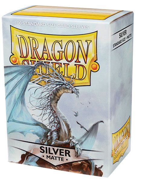 Dragon Shield 100 Card Sleeves Matte Silver