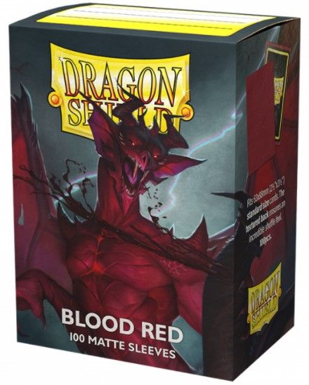 Dragon Shield 100 Card Sleeves Matte Blood Red