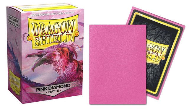 Dragon Shield 100 Card Sleeves Matte Pink Diamond