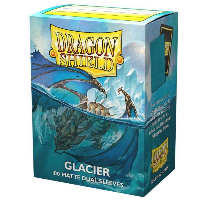 Dragon Shield 100 Dual Card Sleeves Matte Glacier