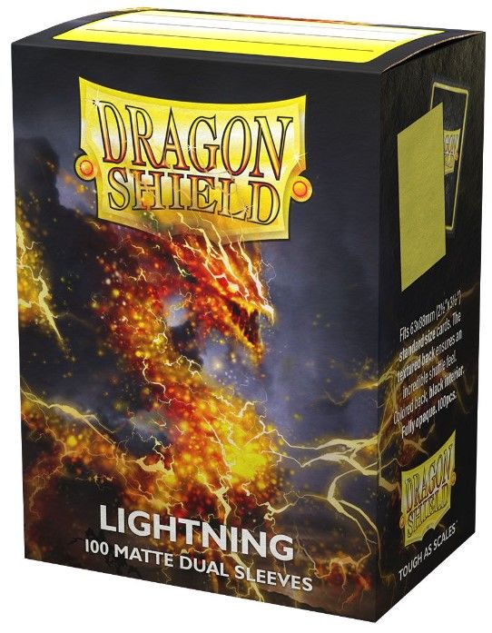 Dragon Shield 100 Dual Card Sleeves Matte Lightning