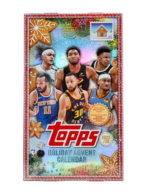 2025/26 Topps Holiday Basketball Countdown Calendar Box