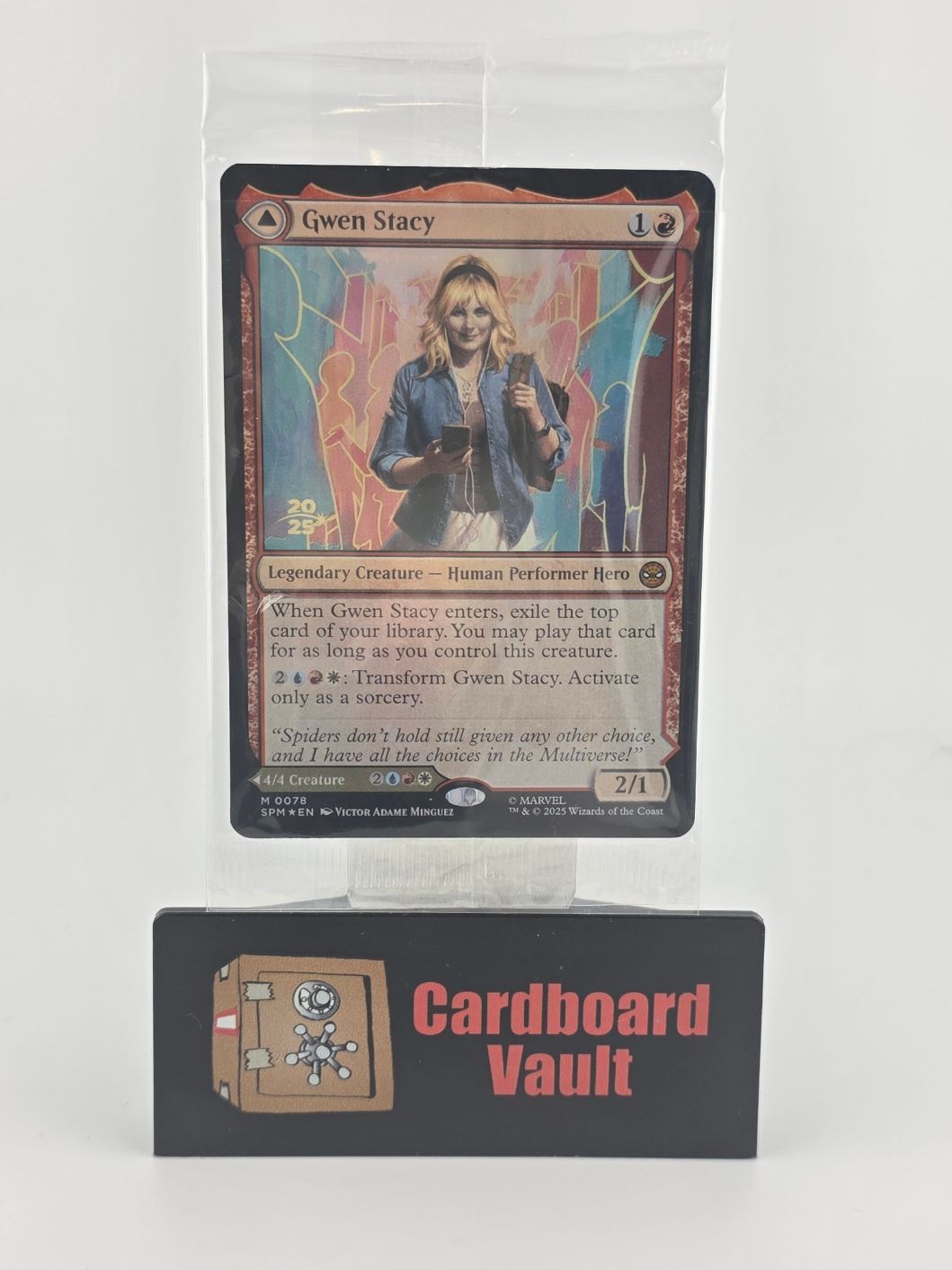 Magic The Gathering Gwen Stacy Ghost Sprider  PreRelease Promo Sealed