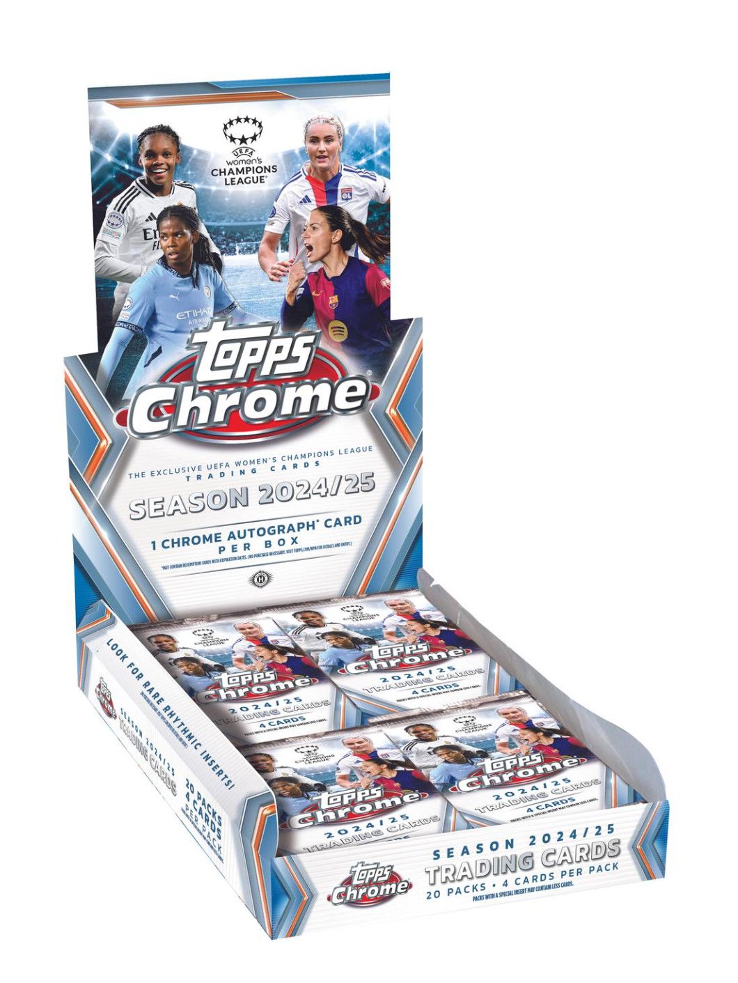 2024/25 Topps Chrome UEFA Women's Champions League Soccer Hobby Box