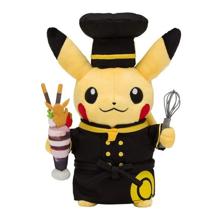 Pokémon Pikachu Black Chef Coat 9-Inch Plush