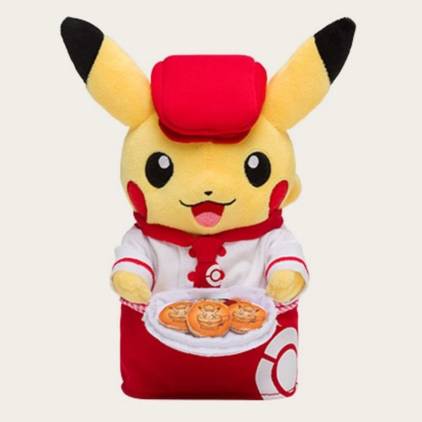 Pokémon Center Cafe Red Pikachu Japan Uniform Style Pikachu Plush