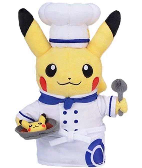Pokémon Pikachu White Chef Coat 9-Inch Plush