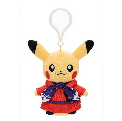 Pokémon Center Singapore Exclusive Cabin Attendant Pikachu Plush Keychain