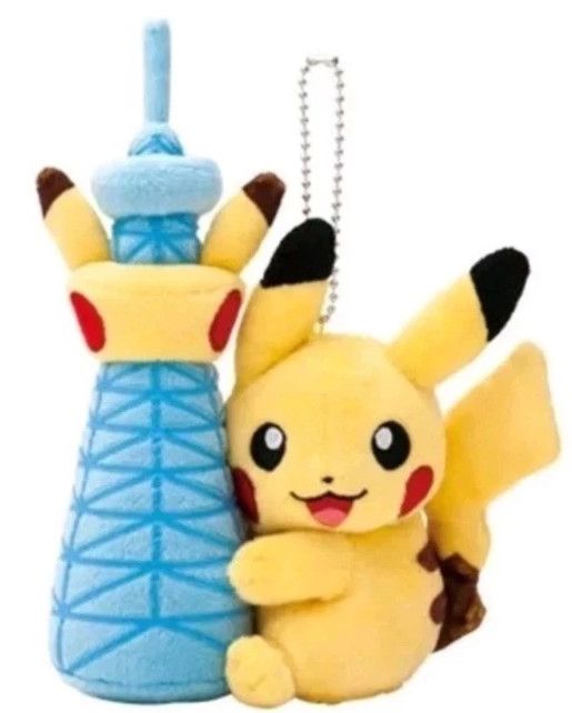 Pokémon Center Pikachu Skytree Town Plush Keychain