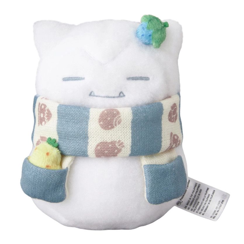 Pokemon Center Japan Exclusive Snowman Snorlax Plush Toy