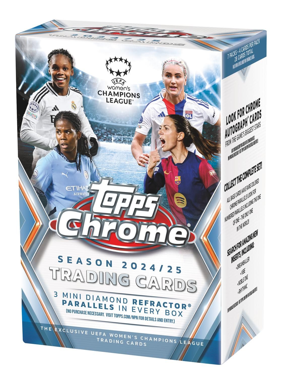 2024/25 Topps Chrome UEFA Women's Champions League Value Blaster Box