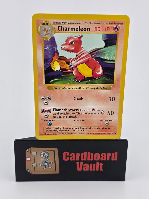 1999 Pokémon Charmeleon 24/102