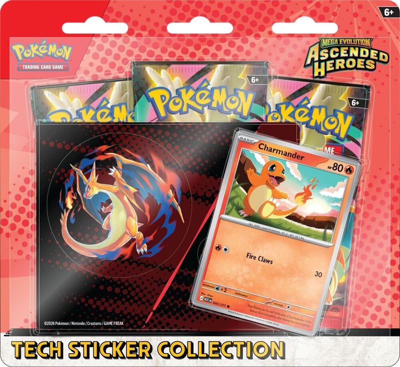 Mega Evolution Ascended Heroes Tech Sticker Collection - Charmander
