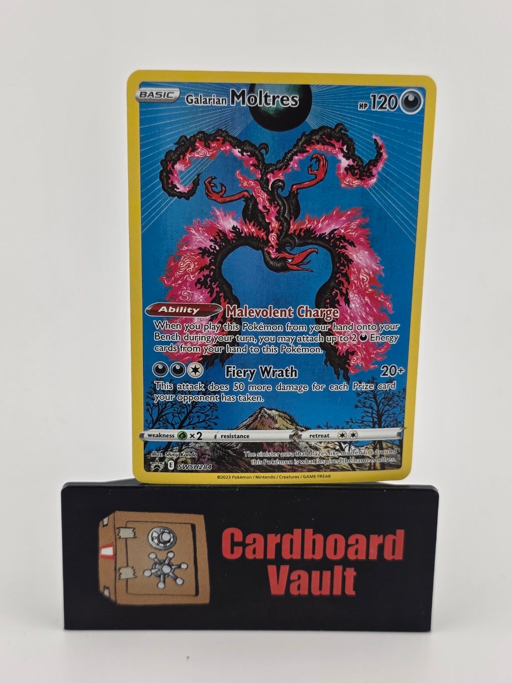 2023 Pokémon Galarian Moltres Full Art Holo Black Star Promo SWSH284