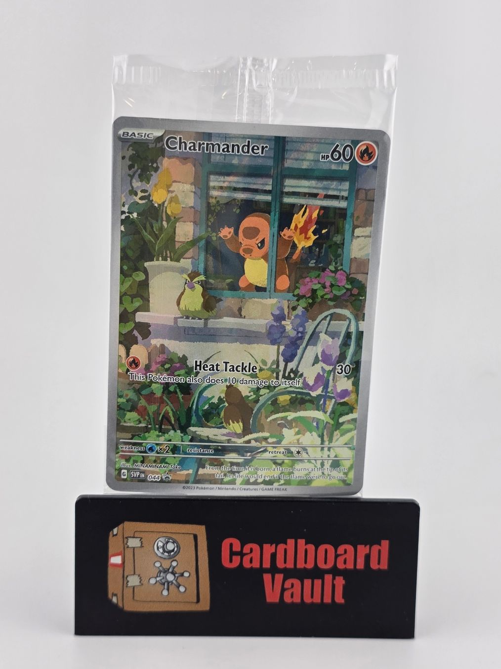 2023 Pokémon Charmander Full Art Black Star Promo 044 Sealed Sleeve