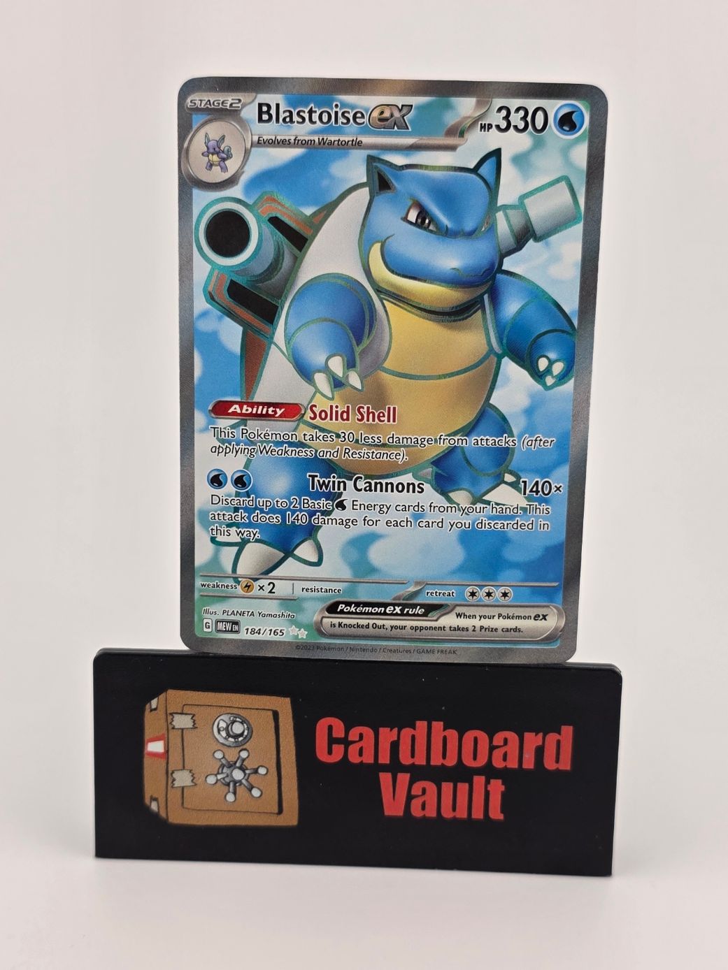 2023 Pokémon Blastoise ex Full Art 184/165