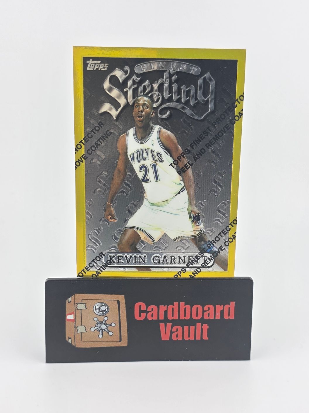 2006 Topps Finest Kevin Garnett Sterling #138 Gold Parallel