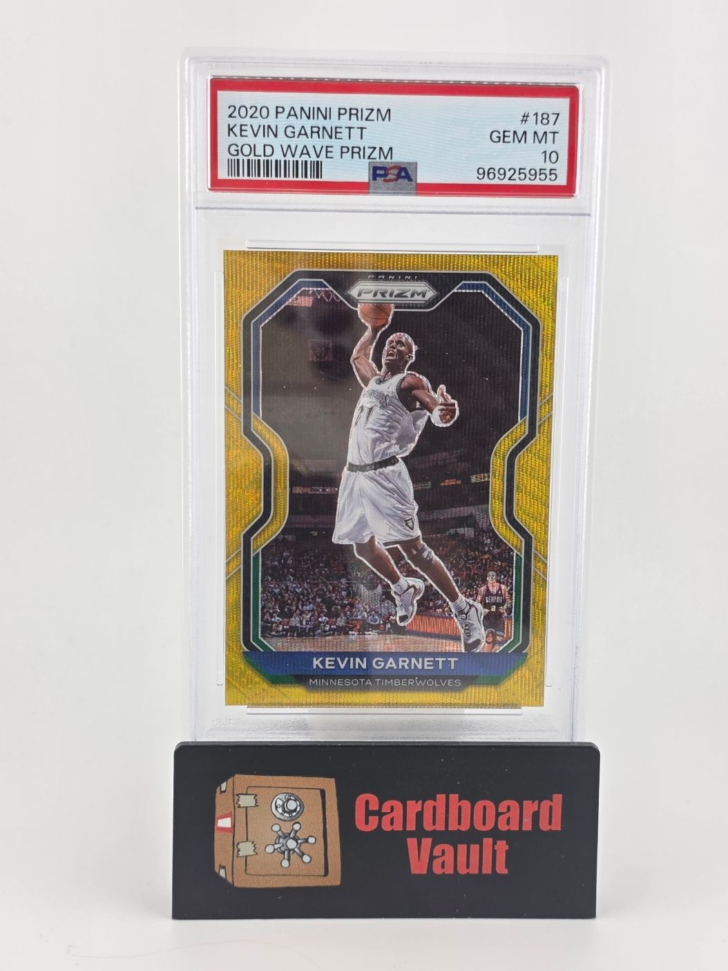 2020 Prizm Kevin Garnett #187 Gold Wave Prizm #187 PSA 10 96925955