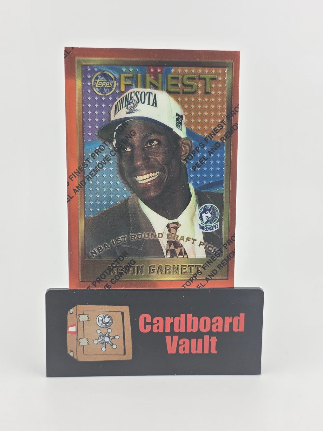 1996 Topps Finest Kevin Garnett 1st Round Draft Pick  #115