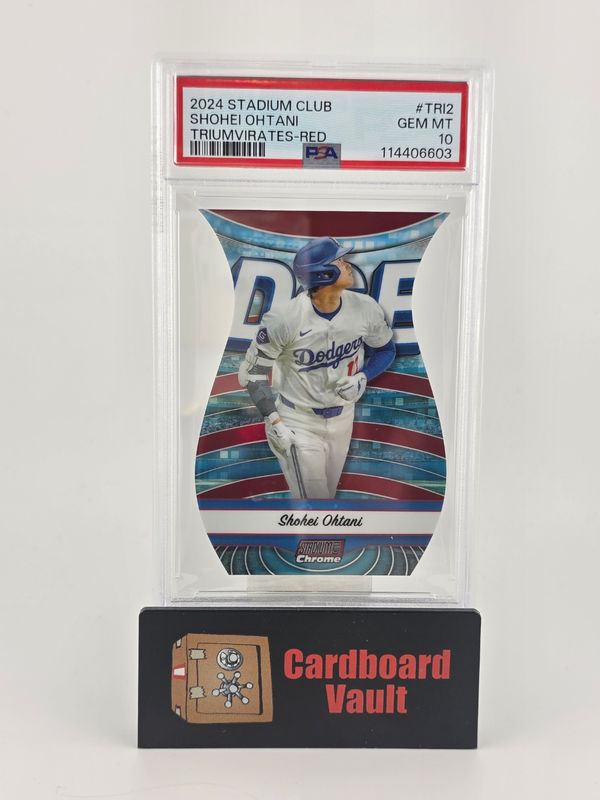 2024 Stadium Club Shoehei Ohtani #TRI 2 Triumvirates Red PSA 10 114406603