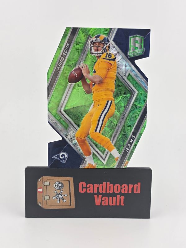 2018 Spectra Football Jared Goff #85 Neon Green Die Cut 9/25