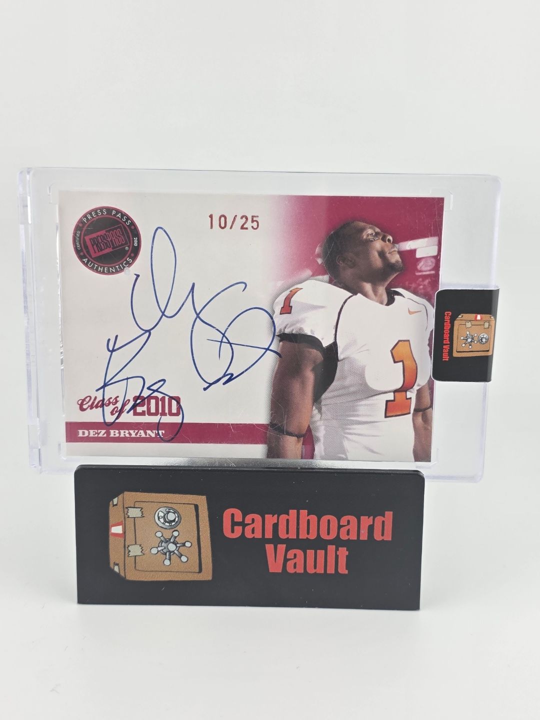 2010 Press Pass Dez Bryant Class of 2010 Autograph #CL-DB Red 10/25