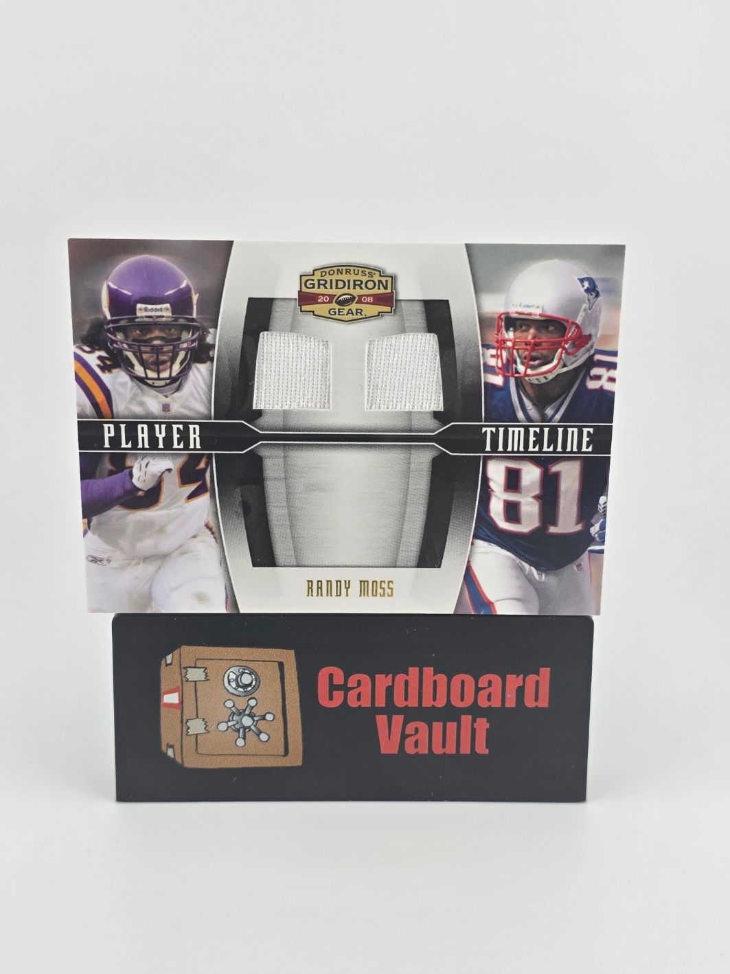 2008 Donruss Gridiron Gear Randy Moss #PT-5 Patch 013/100