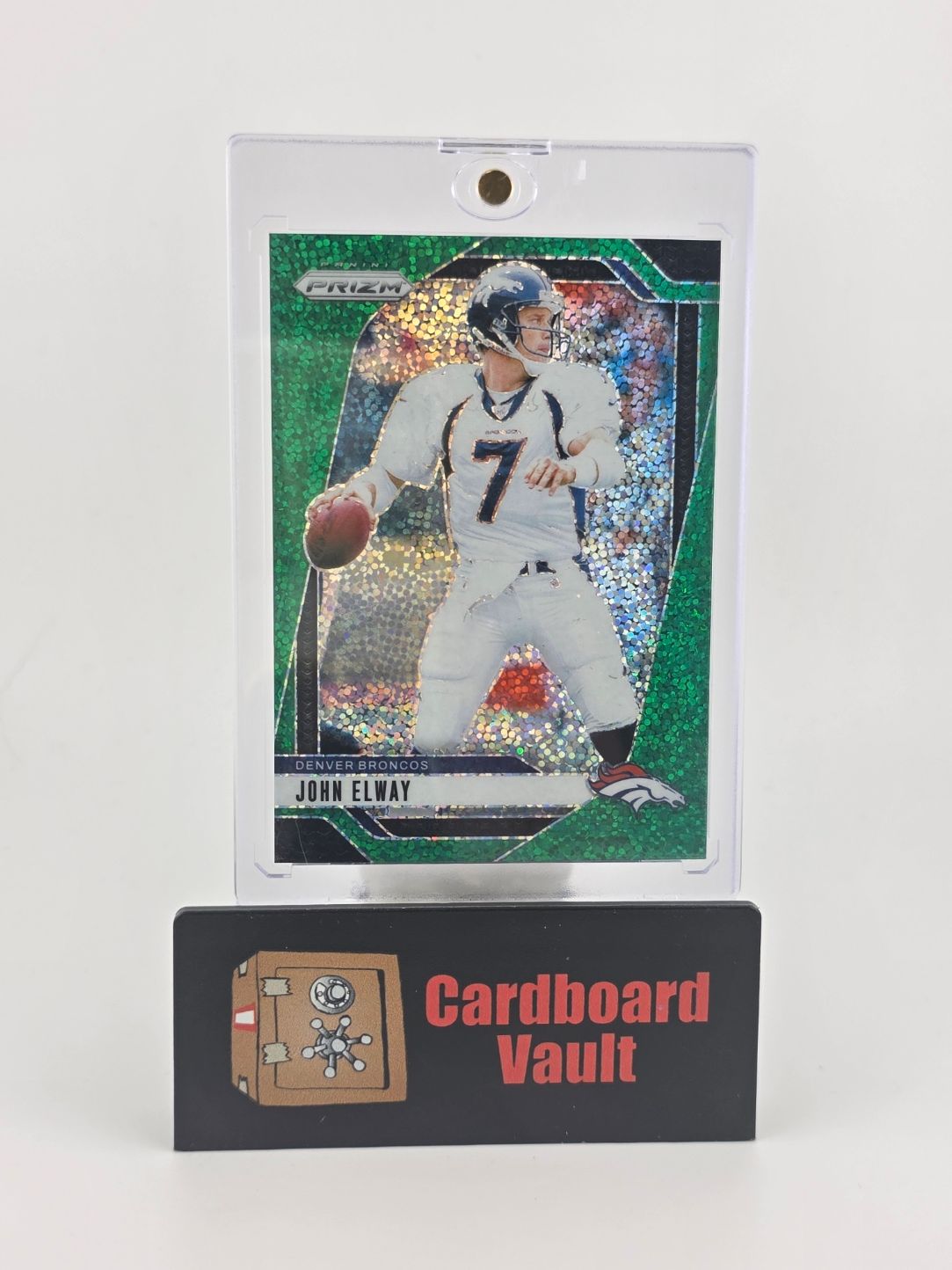 2024 Prizm John Elway #89 Green Shimmer 2/8