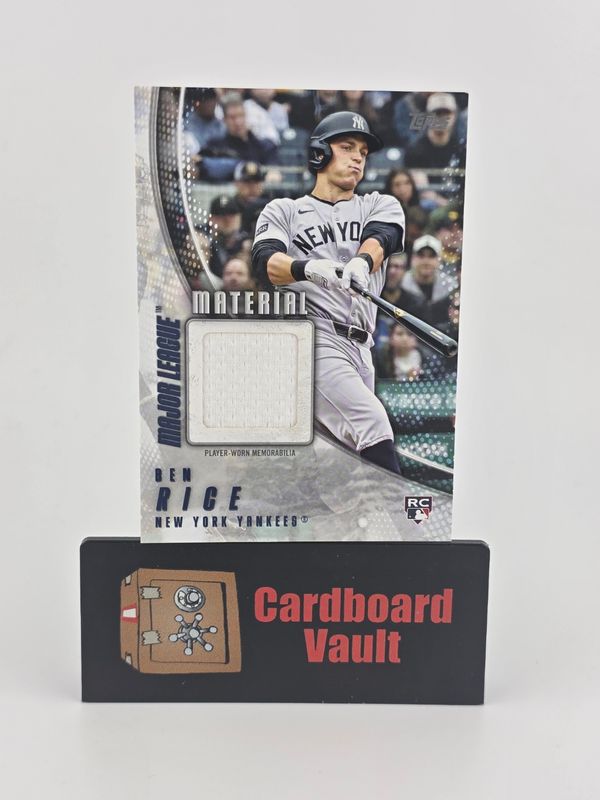 2025 Topps Ben Rice  Major League Material #MMU-BR
