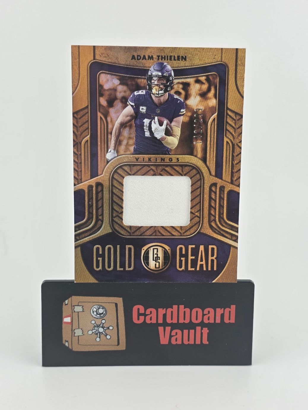 2022 Gold Standard Adam Thielen Gold Gear Patch #GG-ATH 142/299