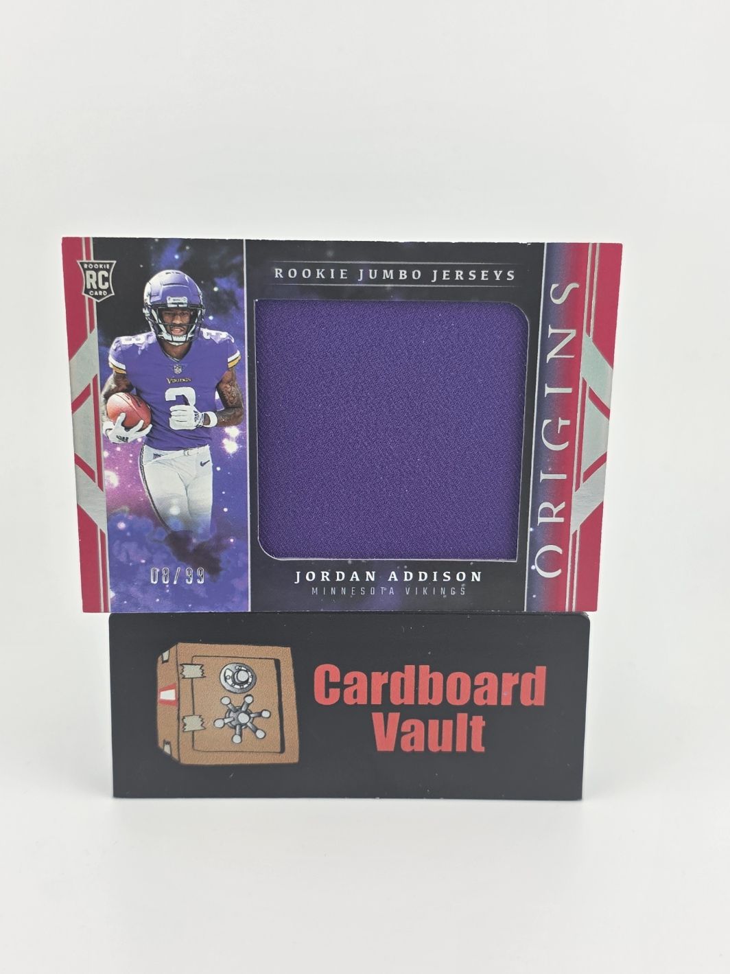 2023 Origins Jordan Addison Rookie Jumbo Jerseys Patch #RJJ-JA 08/99