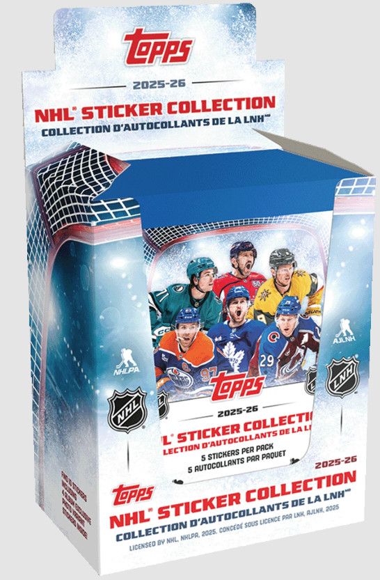 2025-26 Topps Hockey Sticker Display Box
