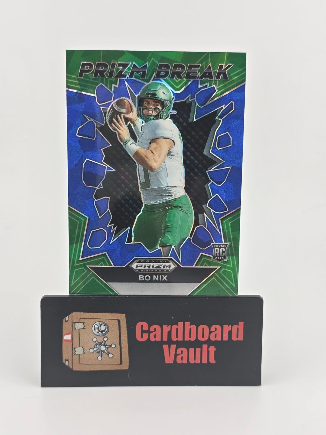 2024 Prizm Draft Picks Bo Nix Prizm Break #PB-BNX Green 58/99