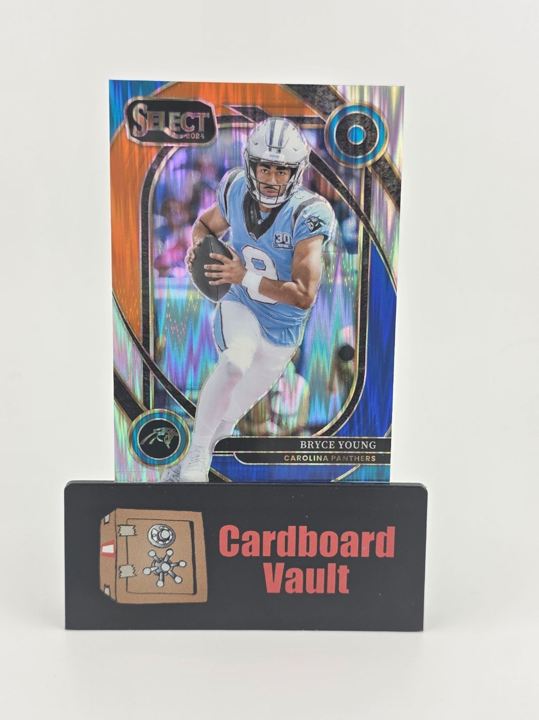 2024 Select Bryce Young #213 Orange and Blue Shock Prizm 05/35