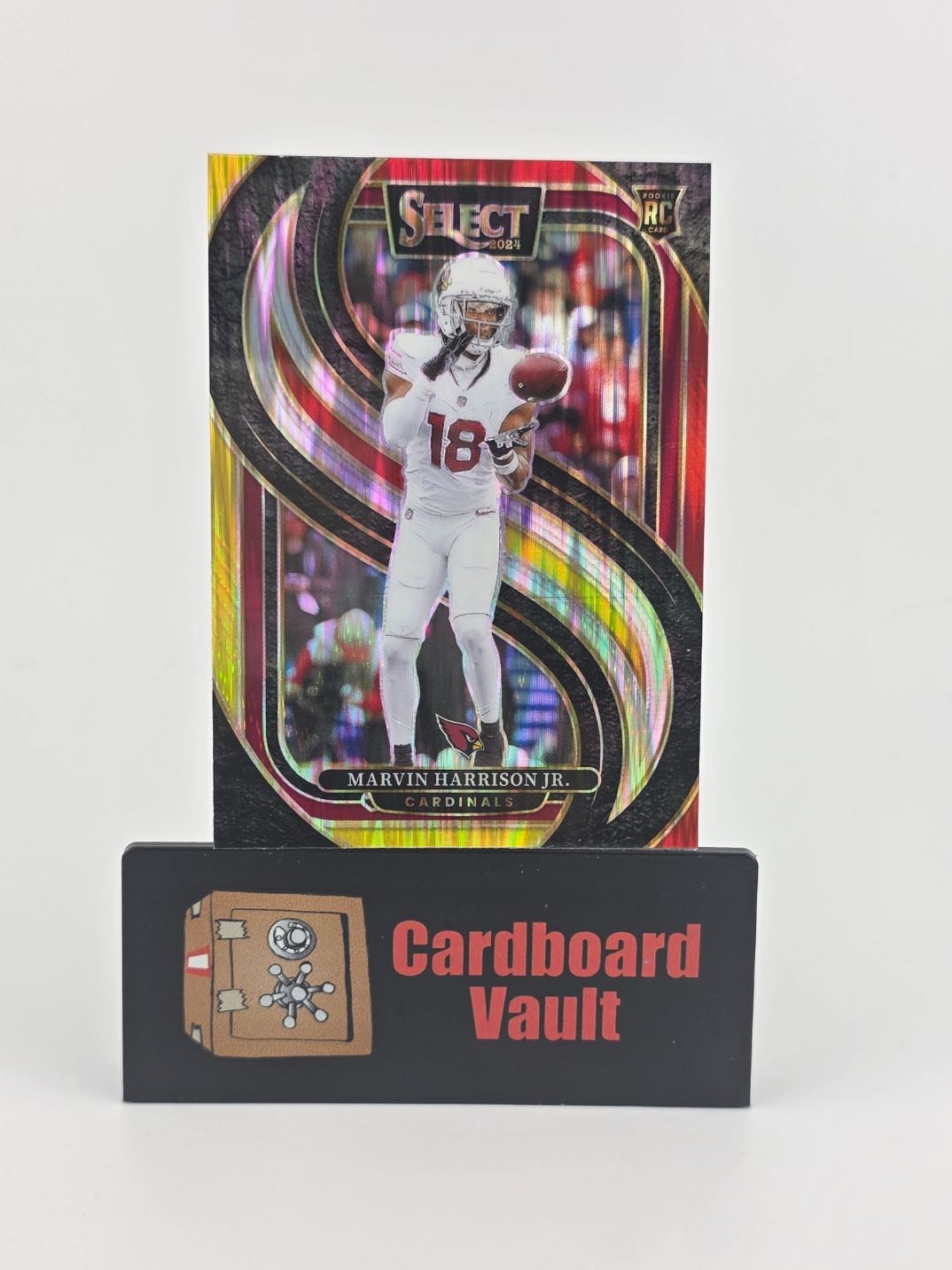 2024 Select Marvin Harrison Jr #115 Red and Yellow Shock Prizm