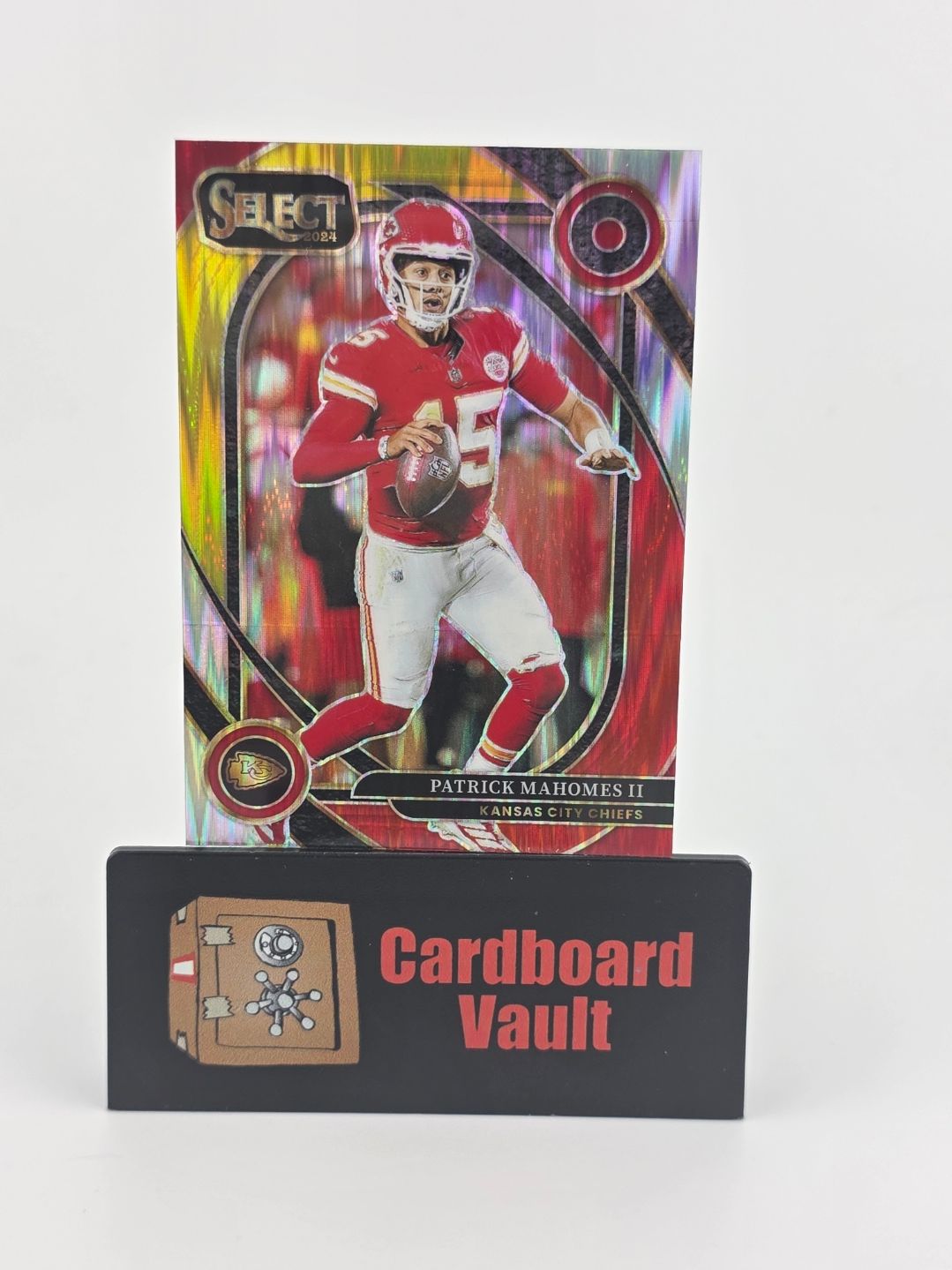 2024 Select Patrick Mahomes #223 Red and Yellow Shock Prizm