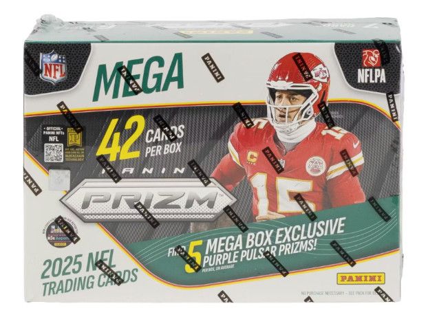 2025 Panini Prizm Football Mega Box ( Purple Pulsar Prizm)