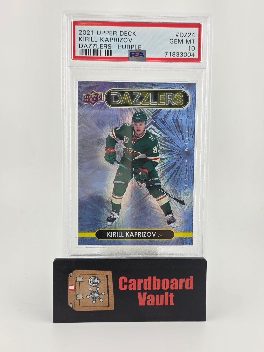 2021-22 Upper Deck Kirill Kaprizov Dazzlers #DZ24 Purple PSA 10 71833004