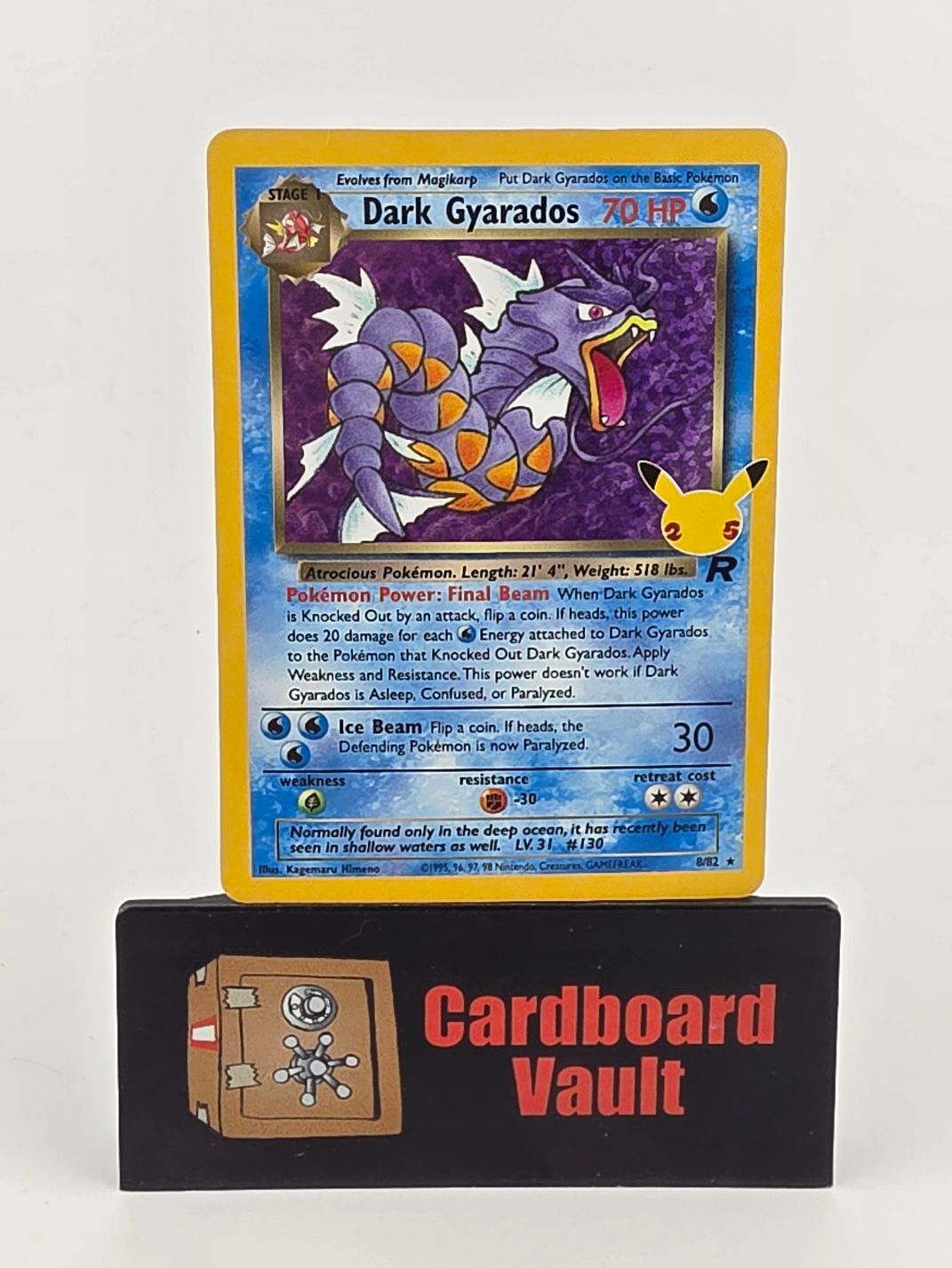 2021 Pokémon Dark Gyarados Holo Celebrations 8/82
