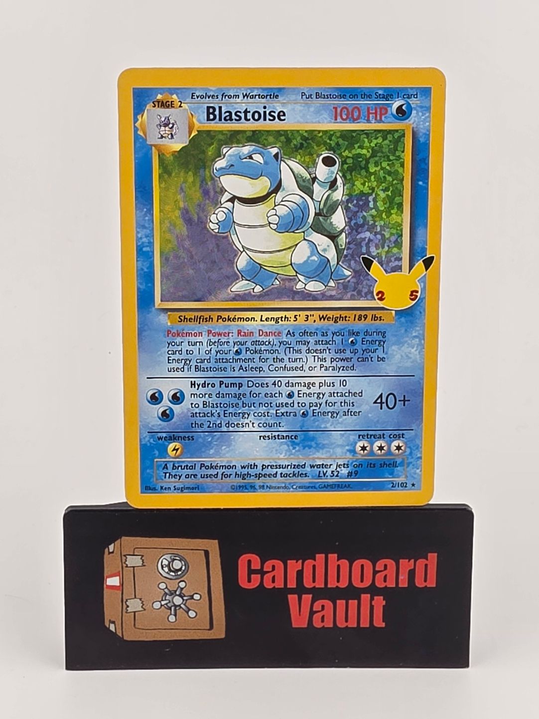2021 Pokémon Blastoise Holo Celebrations 2/102